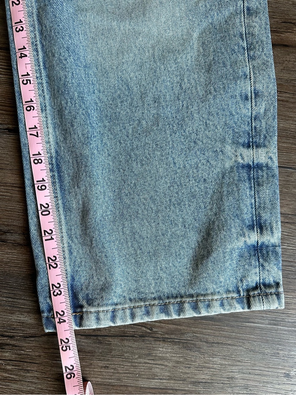 NWT Free People We The Free Deep Trance Boyfriend Barrel Jeans, Glory Blue, 28 - Picture 5 of 6